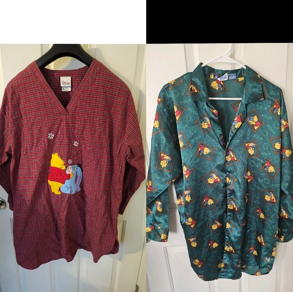 Disney - Winnie The Pooh Sleepwear Bundle Silky Flannel Size M